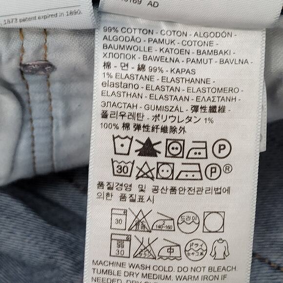LEVIS 505 Jeans 30x32 Straight Faded Medium-Wash Sanded - Picture 5 of 16